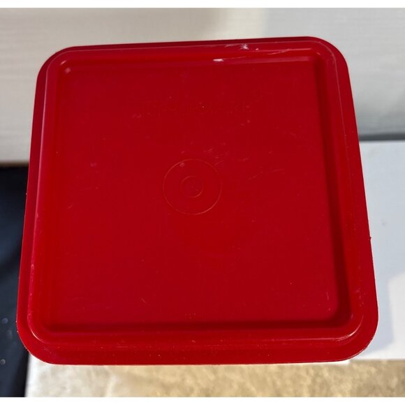 Tupperware Container Premium Plus Crackers Orig Red Label Advertisement Storage - Picture 7 of 11